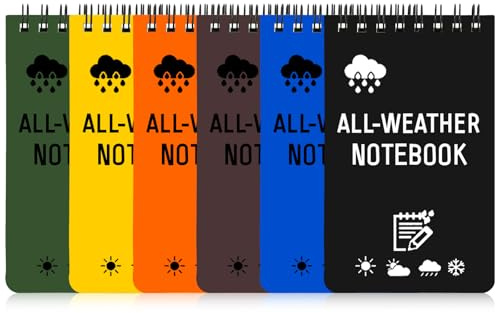 FULHANY 6 Stücke Spiralgebundene Kleines Notizbuch - Notizblock - Mini Notizbuch - Smart Notebook7,6 X 12,7 Cm Mit Raster, Ideal Zum Schreiben FüR Drinnen Und DraußEn
