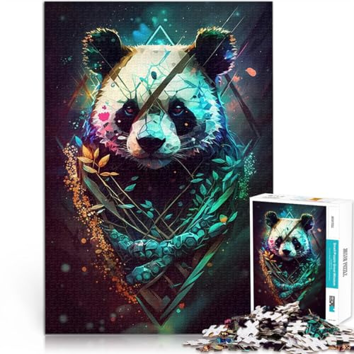 Puzzle für Teenager 1000 Teile Dekomprimierendes intellektuelles Lernspielzeug Panda Incredible Verbessern Sie das Gedächtnis52x38cm