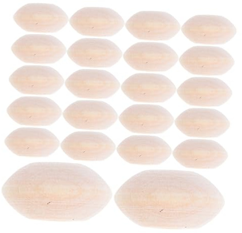 NUOBESTY 100pezzi Perline di Abaco in Legno Grezzo Perline Distanziatrici Piatte Grandi per Progetti Artigianali Fai da Te Collane Bracciali e Gioielli
