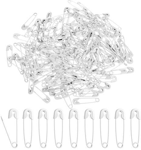 300 Stück 1.9cm Sicherheitsnadeln Klein Weiß, Sicherheitsnadeln Klein, Safety Pins, Kunsthandwerk, Nähen, Schmuckherstellung
