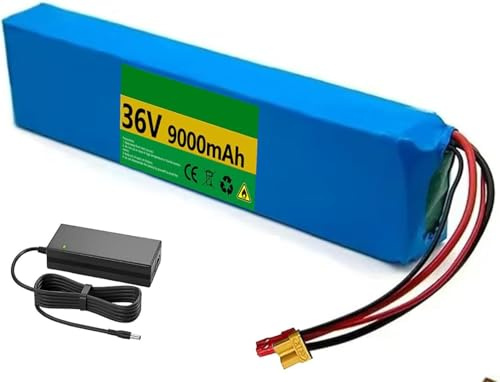 Batería De Litio De 36V Y 9Ah para Patinete Eléctrico Y Bicicleta Eléctrica, con Cargador.