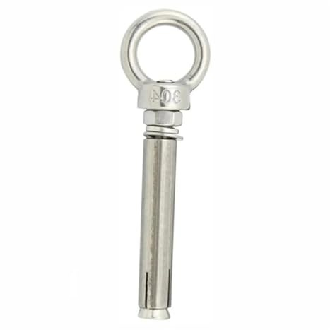 5 Stück Edelstahl-Spreizdübel, praktische silberne M6x70mm-Schrauben for Deckenhaken, Beton- und Ziegelwände(-1Pc)