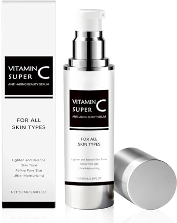 Vitamin C Anti-Aging Serum for Face - Glowing Facial Serum for Fine Lines, Wrinkles & Uneven Skin Tone - Hydrating Face Serum with Antioxidants for All Skin Types - Wrinkle Serum for Dark Spot