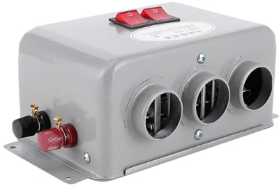 Generico Riscaldatore Auto Portatile - Dispositivo di Riscaldamento Rapido 12V 24V - Riscaldatori Elettrici Portatili,per Veicolo Automobile Campeggio Interni Tenda RV Garage Camion Parabrezza