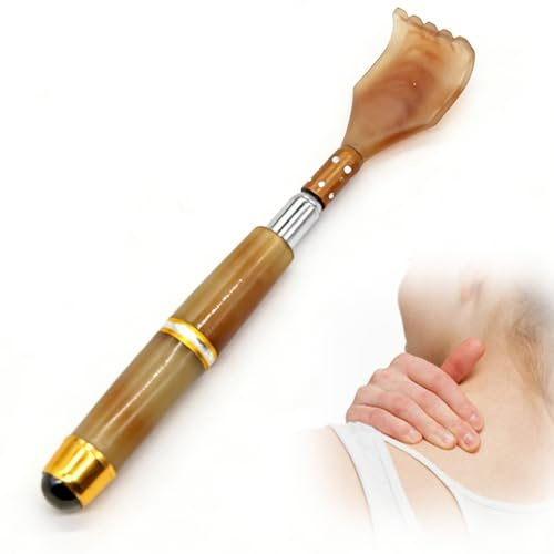 Rascador Trasero, Rascador de Espalda Extensibles de Acero Inoxidable, Portátil Masajeador de Espalda