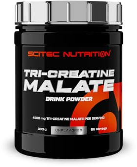 Scitec Nutrition Tri-Creatine Malate - Bevanda in polvere non aromatizzata contenente creatina malato - 3 g di creatina per porzione, 300 g, Non aromatizzata