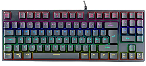 Itek Tastiera Gaming X50 - Meccanica, Switch Blu OUTEMU, RGB, Software, 90 tasti, Compatta