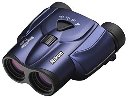 Nikon Binocolo Sportstar Zoom 8-24 X 25, Dotato di una Leva Zoom, Leggero, Blu