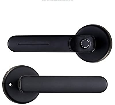 Fingerprint Door Lock,Electronic Smart Door Handle Lock, Biometric Fingerprint Home Security Door Lock Suitable for Home Apartment Hotel School