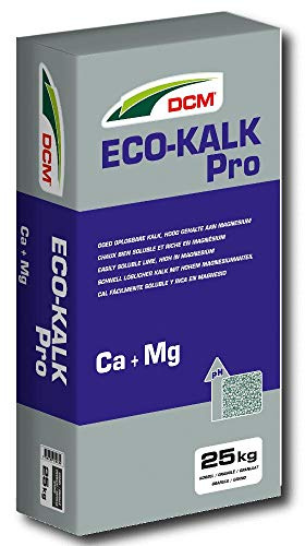 DCM Bio Rasenkalk Eco Kalk Pro 25 kg Gartenkalk Bodenkalk Blumenkalk Dünger