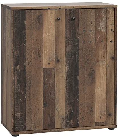 FORTE TEMPRA 2 Kommode mit 2 Türen, Holzwerkstoff, Old – Wood Vintage Dekor, (B x H x T) 73,7 x 85,5 x 34,8 cm