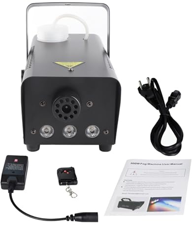 Kavolet 500 W ferngesteuerte Nebelmaschine mit LED-Lichtern, Nebelmaschine, Bunte Lichter, Bühnenausrüstung, Nebelmaschine für Bar-Partys, Private Räume, Hochzeiten, Halloween-Shows