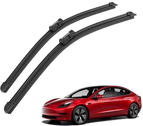 Scheibenwischer Für Auto Scheiben Wiper Blades Für Tesla Model 3 2017-2022 Wischerblatt Vorne Wischblätter Gummi Windshield Wipers 650mm+475mm fit Schieberegler