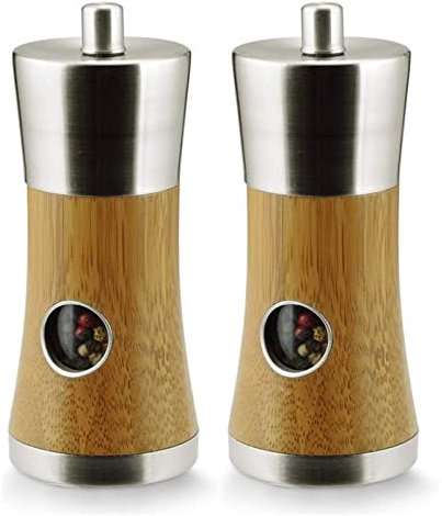 PSTOYS Gewürzmühle Chilimühle Manuelle Salz- Und Pfeffermühle Aus Holz, Einstellbare Grobheit Für BBQ, Restaurant Pfeffermühle Salzmühle