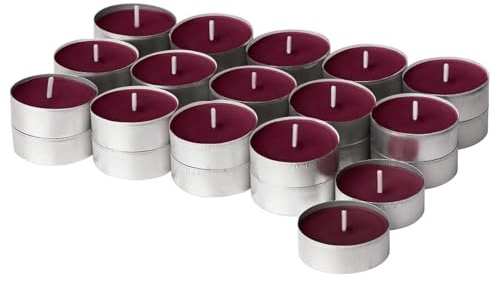 STÖRTSKÖN Mini Duftkerze Teelicht Beeren Duft Rote Kerze, Aromatherapie hält 3,5 Stunden Brenndauer 30 Stück für IKEA