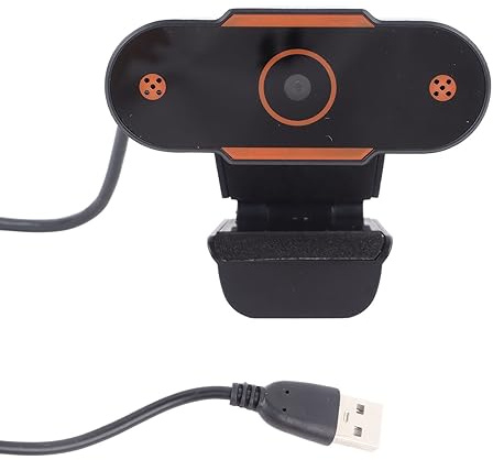 Elprico USB-Webcam mit HD 1080P, Multifunktional, Webcasting, Schnelle USB-Schnittstelle, Einfaches und Stilvolles Design für Live-Streaming, Videoaufzeichnung, Konferenz auf Dem Computer