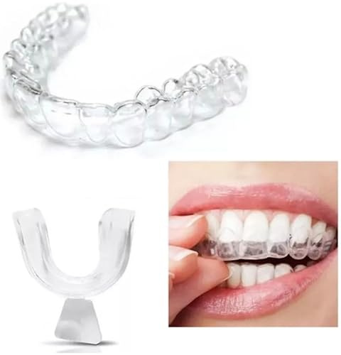 Lot de 2 protège-dents anti-ronflement, anti-bruxisme, protection nocturne, arrêt de grincement des dents, 2 pièces avec boîte