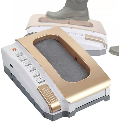 Raspador De Botas Automático, Máquina De Limpieza De Suelas De Zapatos, Lavadora De Zapatos Eléctrica Para El Hogar, Máquina De Limpieza De Suelas De Zapatos Inteligente Totalmente,Gold