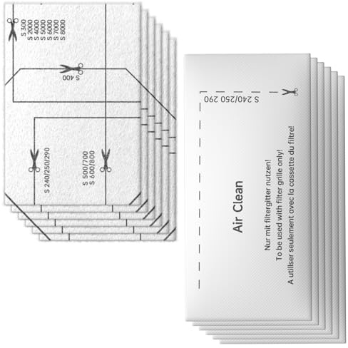 12 Stück Filter für Miele Staubsauger, Mikrofilter, kompatible Staubsaugerfilter für Miele Filter Complete C2/3, Classic C1, S800-S858, S600-S658, S400i-S456i, S8, S5, S2