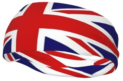 UK Flag Fashionable and Colorful Sports Sweatband, Suitable for Basketball, Football, Fitness and Various Sports