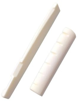 Mikinona 2stücke Gitarrensättel Aus Ox Knochen Für Akustikgitarre Ersatz Stegsattel Für Knochengitarre Musical Zubehör Für Home Shop