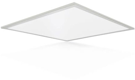 Filux LED Superficie lampara led techo - 30/40/44W, 600x600mm, 110LM/W, CRI 80, PMMA, UGR 19, 4000K, Selector de Color (Blanco Cálido, Neutro, Frío) - Ideal para Cocina y Más