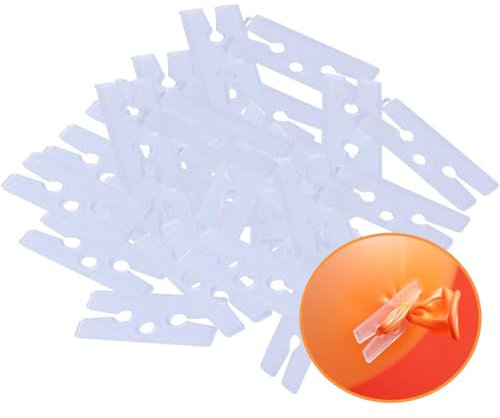 FUNXGO 400 chiusure per palloncini con scatola, chiusura rapida, risparmio di tempo, riutilizzabili e semplici, ideali per matrimoni, compleanni e decorazioni per feste