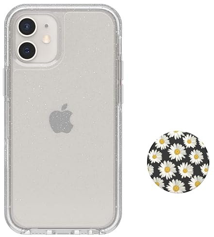 OtterBox Symmetry Schutzhülle für iPhone 12 Mini (nur) mit Gänseblümchen-Pop, keine Einzelhandelsverpackung, Stardust