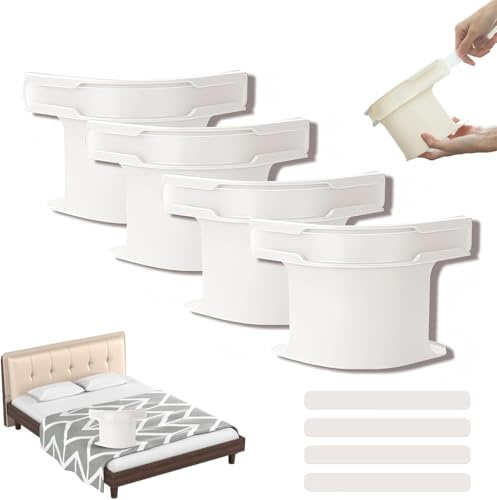 JIABAOZ Bettlakenhalter mit Feststell Streifen, Spannbettlaken Halter, Bettlaken Ecken Spanner Clips, Bettlakengreifer Fest für Matratzenschoner, Decken, Bettwäsche (White)