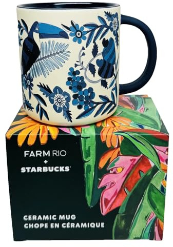 Starbucks x FARM Rio 2025 Édition limitée Lenço Azulejo Mug 414 ml