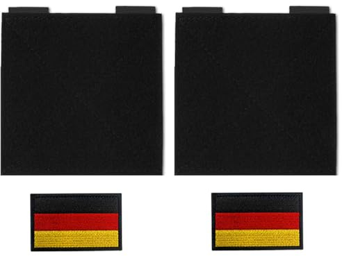 2 unidades de 12,5 x 12,5 cm Mini colgador militar táctico parche placa superficie mate pantalla pizarra pizarra organizador pantalla pizarra con ojales para pegatinas estampación insignia gancho y