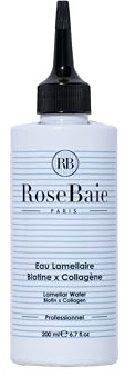 ROSEBAIE | Eau Lamellaire Biotine et Collagène | Boost Brillance Express 9 sec | Acide Hyaluronique Protéine de Soie et de Riz | Soin Profond Longueurs 200ml