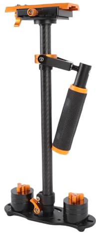 Generic Stabilizzatore per Videocamera DSLR Assorbimento degli Urti Compatto 500G-3000G Carico Super Forte per Fotografia Aerea, Vlogging Senza Soluzione di continuità, Fibra di Carbonio Portatile