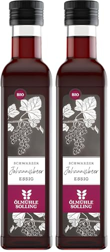 Ölmühle Solling schwarzer Johannisbeeressig - 250ml - BIO (Packung mit 2)