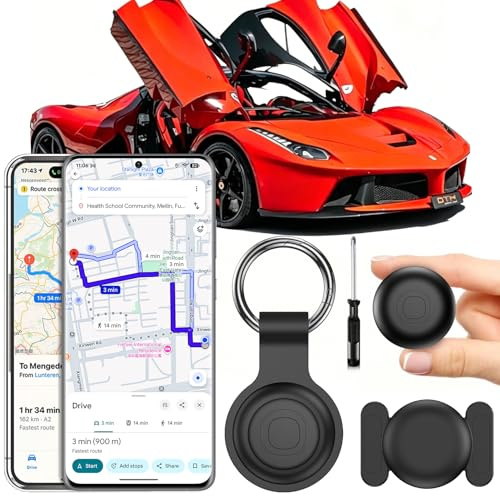 GPS Tracker per Auto, 2026 Nuovo Air Tracker Android e IOS Senza Abbonamento, Magnetico Gps Tracker, IP68 Impermeabile Auto Localizzatore Copertura Globale In Tempo Reale Tracciare Dual System