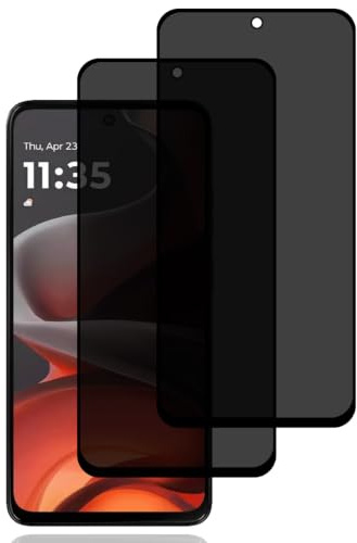 Privacy Pellicola Protettiva per Motorola Moto G17/Moto G15 [2 Pezzi] | Privacy Vetro Temperato, Vetro Temperato Film Anti-Spy, Durezza 9H, Antigraffio, Anti-Spia Protezione Schermo