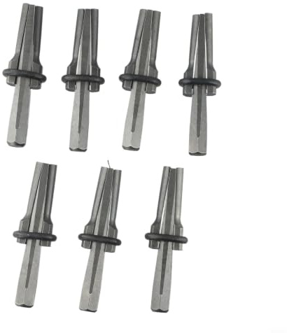 Rock Splitting Wedges and Feather Shims Kit 14mm Hole Size for Splitting Hard Stone Boulder Granite Concrete Block Hand Tools 7pcs