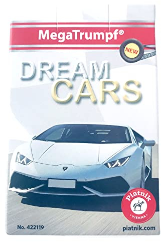 Piatnik 4221 - Quartett MegaTrumpf - Traumautos, Kartenspiel, Neu