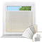 Victoria M. Easyfix Plissee Faltrollo ohne Bohren, zum Klemmen oder Kleben, Sonnenschutz Sichtschutz Fenster, 80 x 120 cm, Weiß