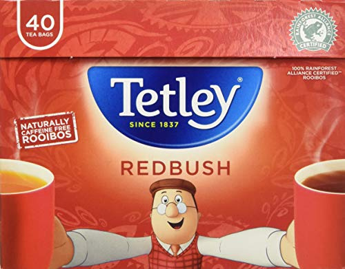 Tetley Redbush Tea, Pack of 6, 240 Teabags Total