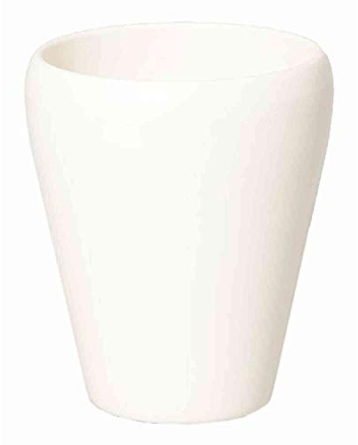 INNA-Glas Keramik Orchideentopf, Ø14cm, 17cm, Creme - Blumentopf/Orchideen Übertopf