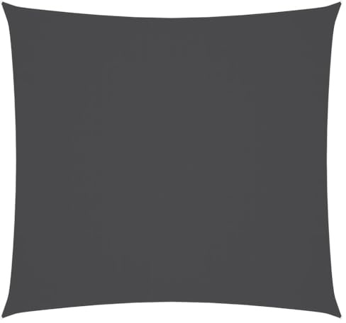 vidaXL Sonnensegel Wasserfest Sonnenschutz Windschutz Sonnendach UV Schutz Garten Terrasse Balkon Oxford-Gewebe Quadratisch 4x4m Anthrazit