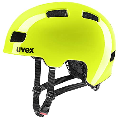 uvex hlmt 4 - Leichter Fahrradhelm für Kinder - individuelle Größenanpassung - optimierte Belüftung - neon Yellow - 51-55 cm