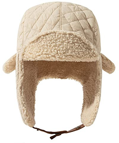 CLAPE Unisex Wintermütze mit Ohrenklappen wasserdichte Winter Fliegermütze Trapper Bomber Hat Winddicht Kunstfell Russische Mütze Fellmütze Aviatormütze Pilotenmütze