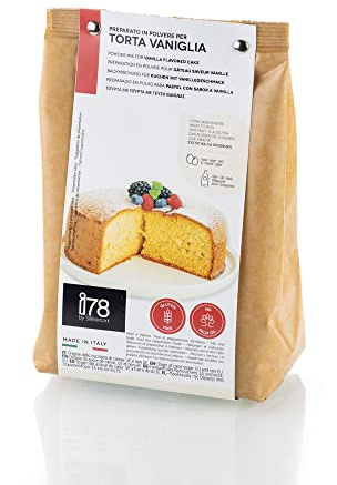 Silikomart | I78 Preparato in Polvere per Torta alla Vaniglia, Senza Glutine, Peso 400 g, Made in Italy