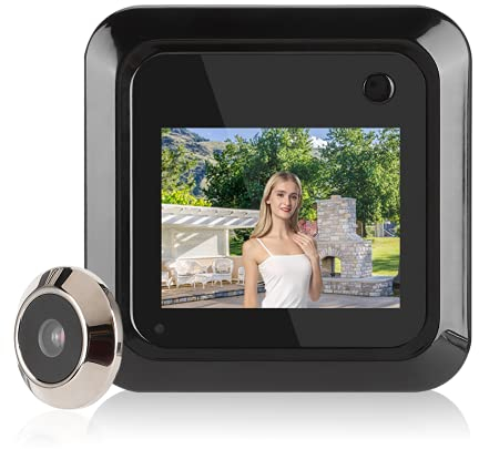 Visualizzatore Campanello Intelligente HD 2,4 Pollici, Telecamera Spia per Porta Digitale Schermo LCD TFT 95° HD Grandangolare Spioncino Digitale per Occhi di Gatto Elettronici di Sicurezza Domesti