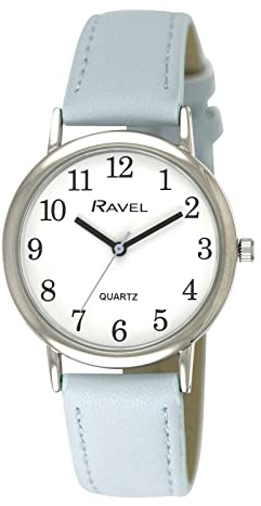 Ravel - Reloj de Mujer para Diario de Colores Pastel (Caja de 36 mm) - Cuarzo Analógico - R0137.06.1 - Azul