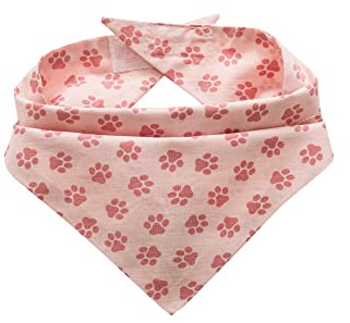 Hunde Bandana Kopftücher Hundehalstuch Dreieckstuch für Kleine, Mittelgroße und Große Hunde (Rosa, L)