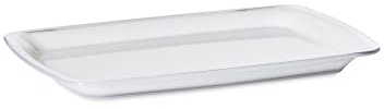 Omada Design plat de service, rectangulaire, en acrylique incassable, 28 x 20,5 x 2 cm, fabriqué en Italie, ligne Square