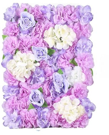 MALAIDOG 24 x 16 Kunstblumen-wandpaneele, 3D-kunstblumen-wandmatte, Rosenblumen-paneelen-Hintergrund Für Hochzeitsfeier-Hintergrund-wanddekoration